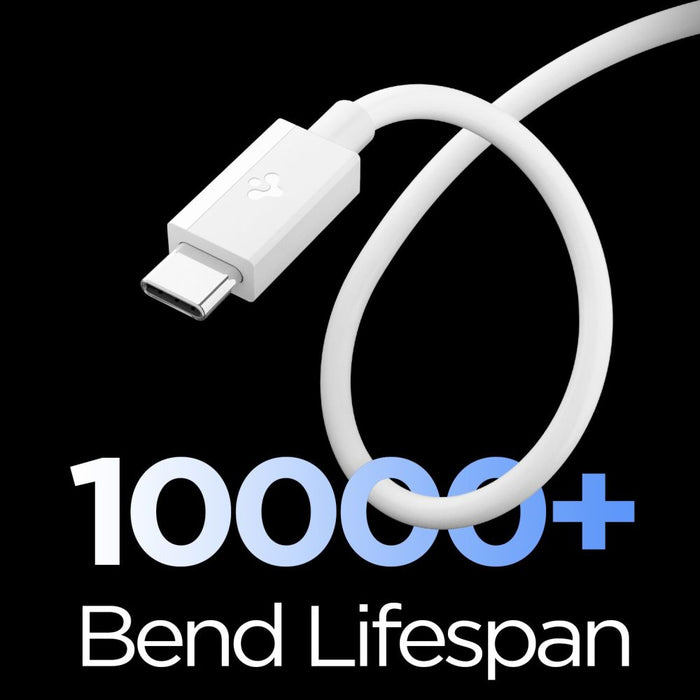 Spigen EB6010AC USB-A / USB-C 60W Cable 100 cm - White