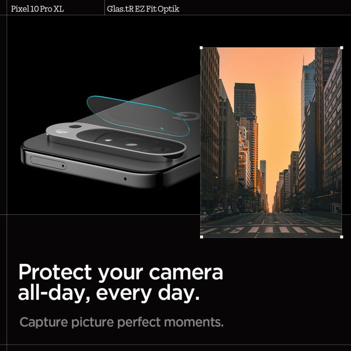 Spigen Optik Glas.tR Camera Cover 2-pack for Google Pixel 10 Pro XL - Clear