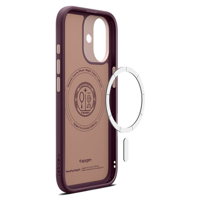 Spigen Nano Pop Mag MagSafe case for iPhone 17 - burgundy