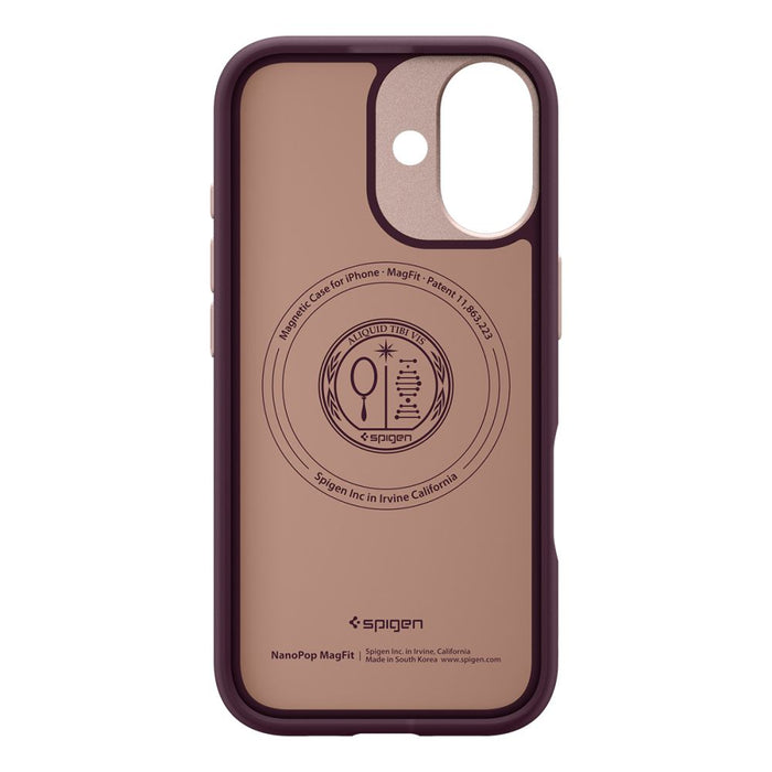 Spigen Nano Pop Mag MagSafe case for iPhone 17 - burgundy
