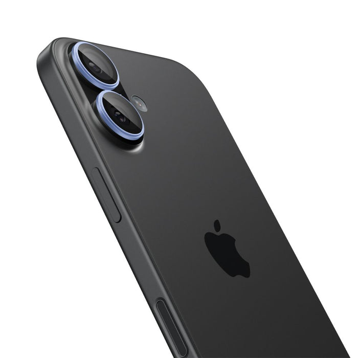 Spigen Optik Pro GLAS.TR ”EZ FIT” Camera Cover 2-pack for iPhone 16 / 16 Plus / 17 - Blue