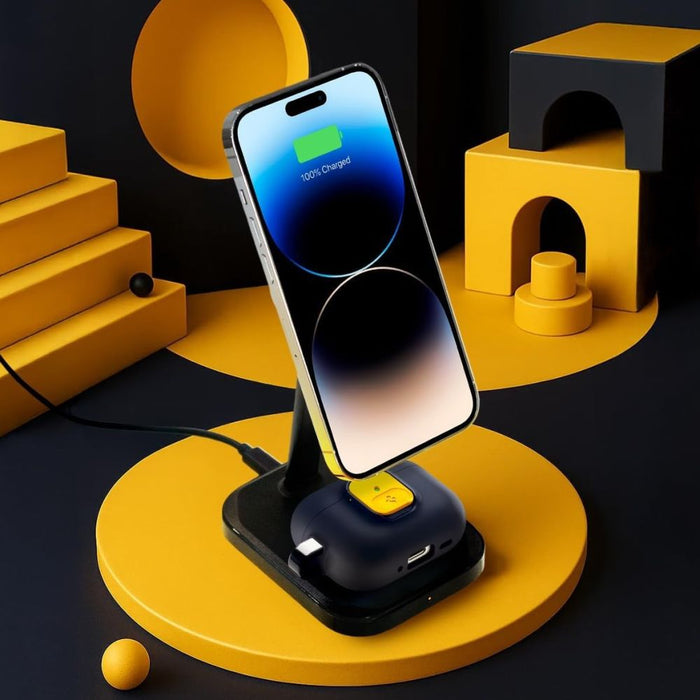 Spigen Nano Pop Case for AirPods Pro 3 - Navy Blue and Yellow