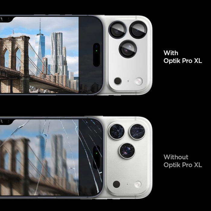 Spigen Optik Pro XL Camera Lens Glass for iPhone 17 Pro - Silver