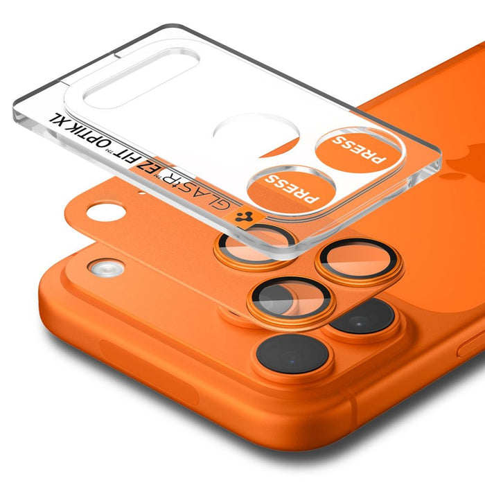Spigen Optik Pro XL Camera Lens Glass for iPhone 17 Pro - Orange