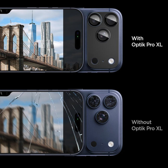 Spigen Optik Pro XL Camera Lens Glass for iPhone 17 Pro Max - Black