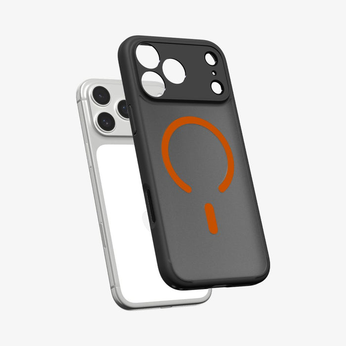 Spigen Ultra Hybrid MagSafe Case for iPhone 17 Pro Max - Black and Orange