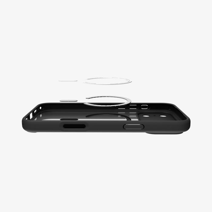 Spigen Ultra Hybrid MagSafe Case for iPhone 17 Pro - Black and Orange