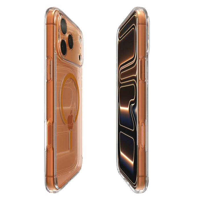 Spigen Ultra Hybrid MagSafe Case for iPhone 17 Pro - Clear Orange