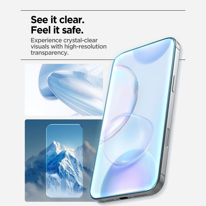 Spigen Glas.tR AlignMaster Slim 3-Pack Tempered Glass for iPhone 17 Pro Max