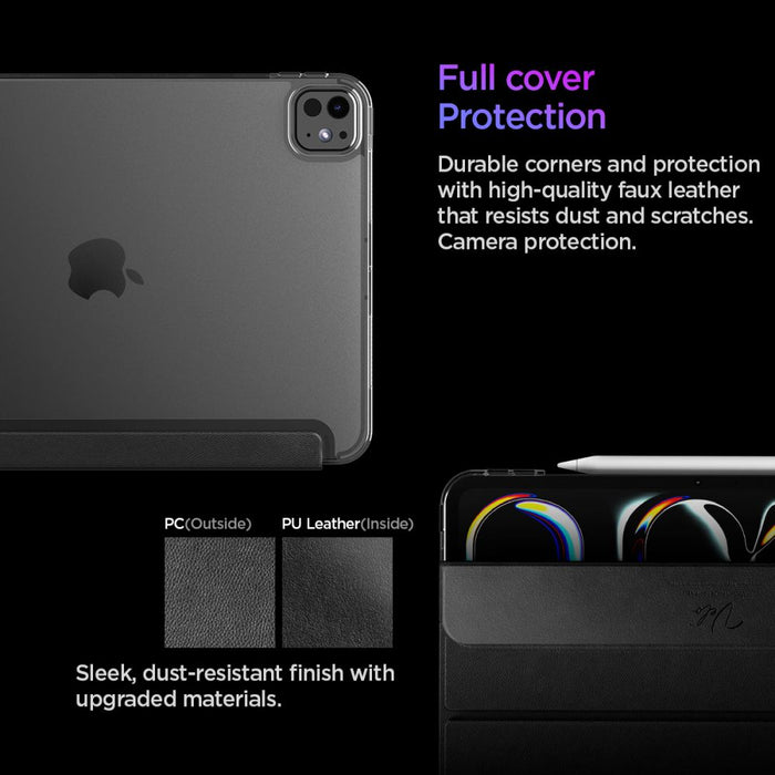 Spigen Liquid Air Folio Case for iPad Pro 11” (2024) iPad Pro 11” (2025) - Black