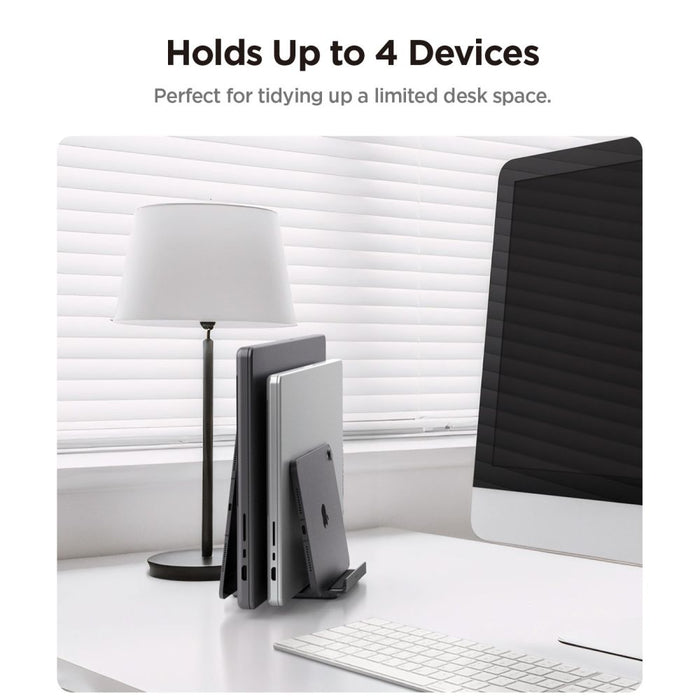 Spigen LD208S4 Desk Organizer for Laptops, Tablets, Smartphones, Keyboards - Gray