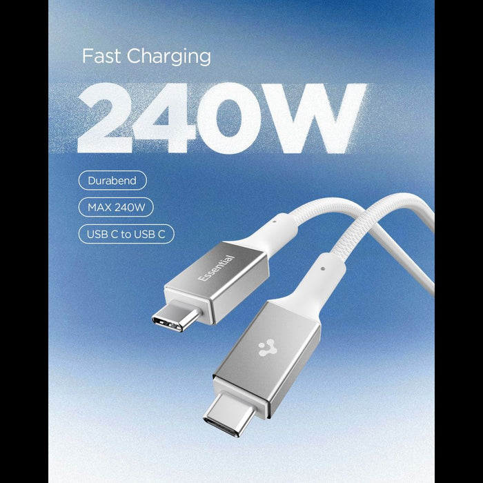 Spigen Essential EB24015CC USB-C / USB-C 240W Cable 150cm - White