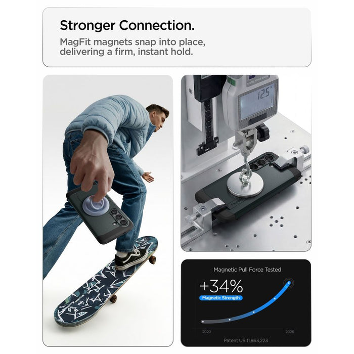 Spigen Tough Armor Mag MagSafe Case for Samsung Galaxy S26 - Green