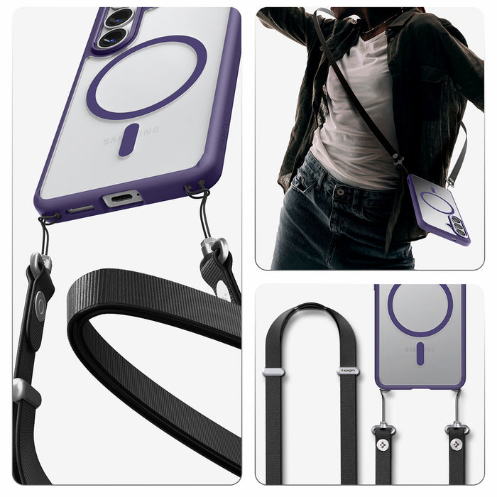 Spigen Ultra Hybrid Mag MagSafe Case for Samsung Galaxy S26 - Clear Purple