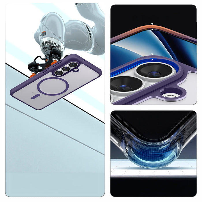 Spigen Ultra Hybrid Mag MagSafe Case for Samsung Galaxy S26 - Clear Purple