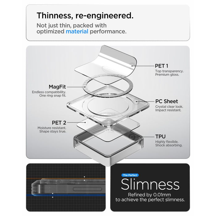 Spigen Ultra Hybrid Mag MagSafe Case for Samsung Galaxy S26 - Clear Blue