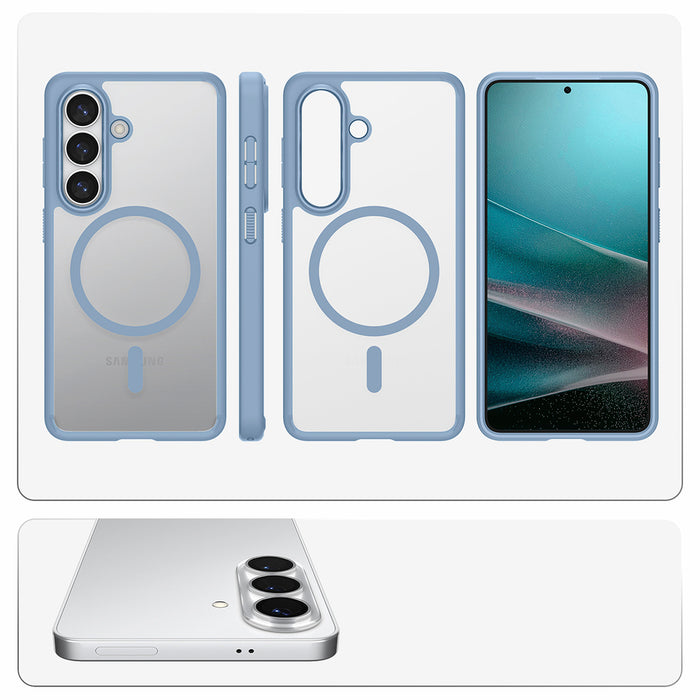 Spigen Ultra Hybrid Mag MagSafe Case for Samsung Galaxy S26 - Clear Blue