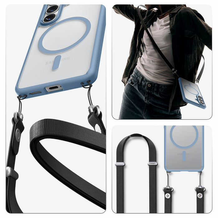 Spigen Ultra Hybrid Mag MagSafe Case for Samsung Galaxy S26 - Clear Blue