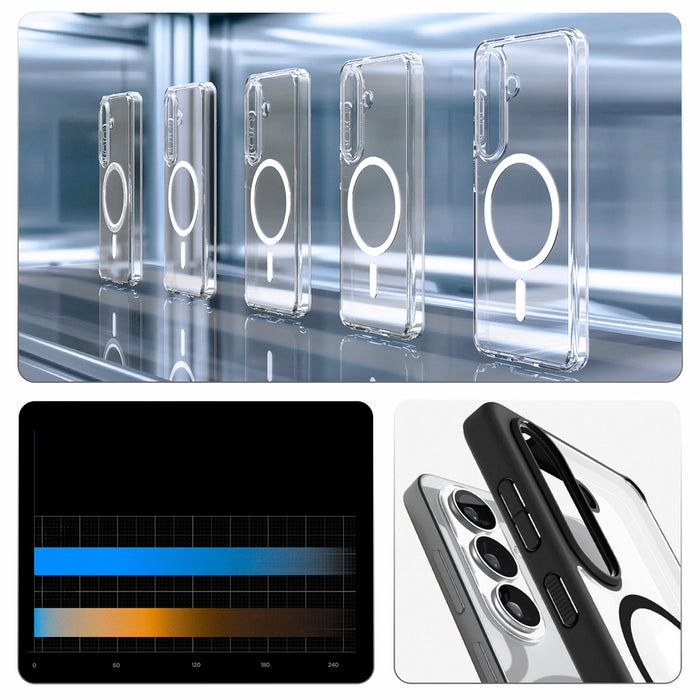 Spigen Ultra Hybrid Mag MagSafe Case for Samsung Galaxy S26 - Clear Black