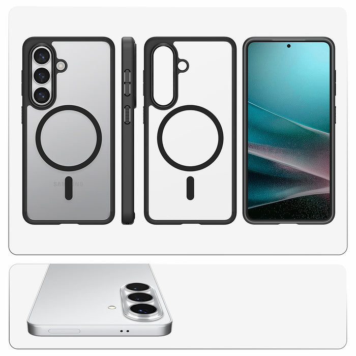 Spigen Ultra Hybrid Mag MagSafe Case for Samsung Galaxy S26 - Clear Black