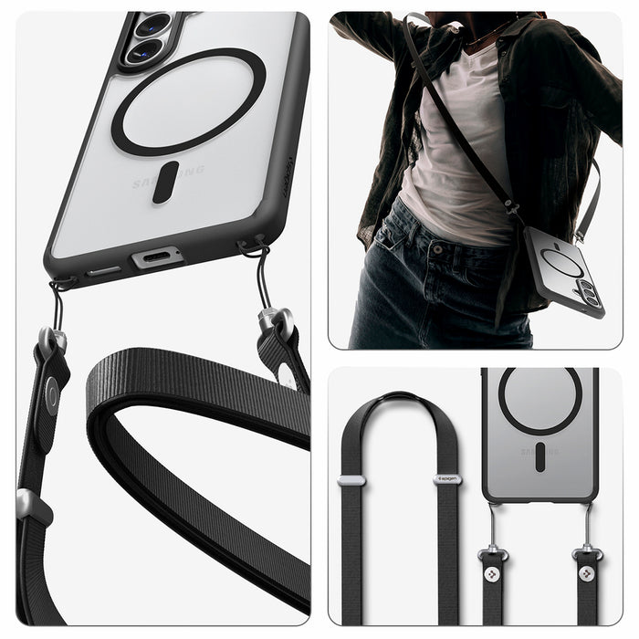 Spigen Ultra Hybrid Mag MagSafe Case for Samsung Galaxy S26 - Clear Black