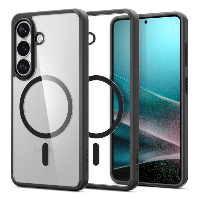 Spigen Ultra Hybrid Mag MagSafe Case for Samsung Galaxy S26 - Clear Black