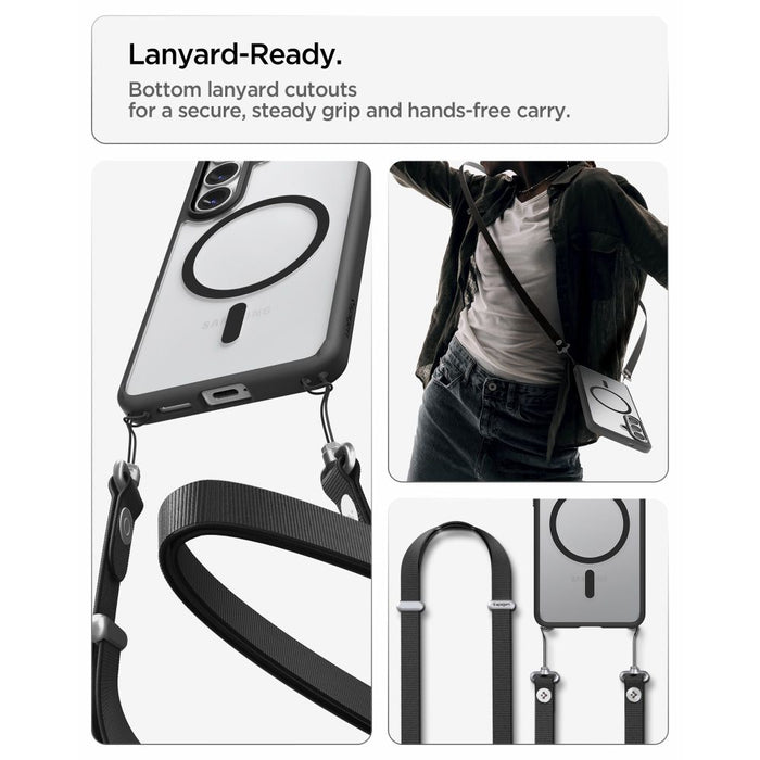 Spigen Ultra Hybrid Mag MagSafe Case for Samsung Galaxy S26 - Clear Black