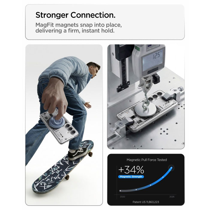 Spigen Ultra Hybrid Mag MagSafe Case for Samsung Galaxy S26 Neo One - Transparent