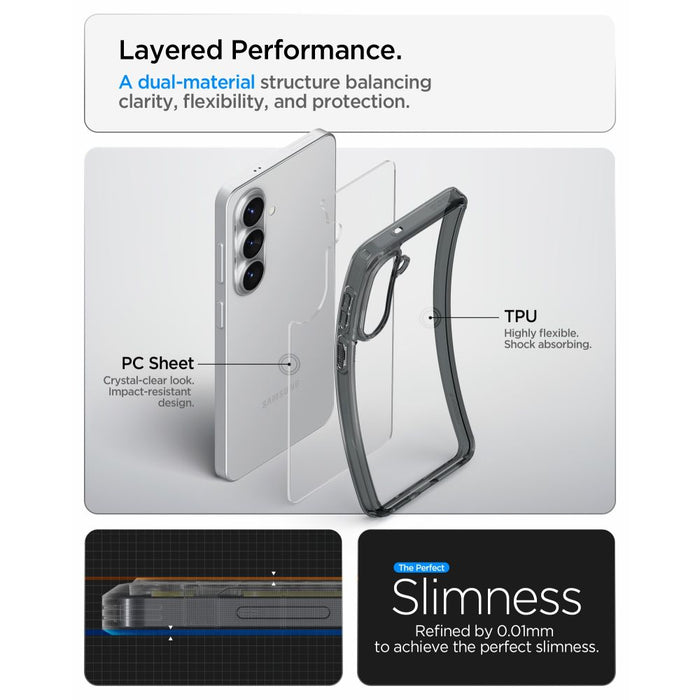 Spigen Ultra Hybrid Case for Samsung Galaxy S26+ - Semi-Transparent