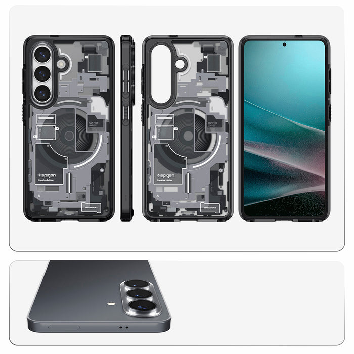 Spigen Ultra Hybrid Mag MagSafe Case for Samsung Galaxy S26+ Zero One - Clear Black
