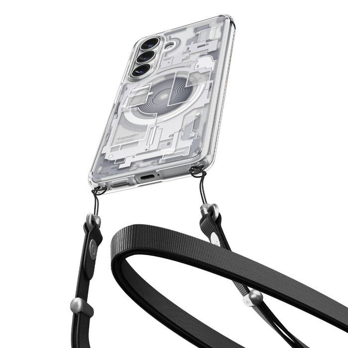 Spigen Ultra Hybrid Mag MagSafe Case for Samsung Galaxy S26+ Zero One - Clear and White