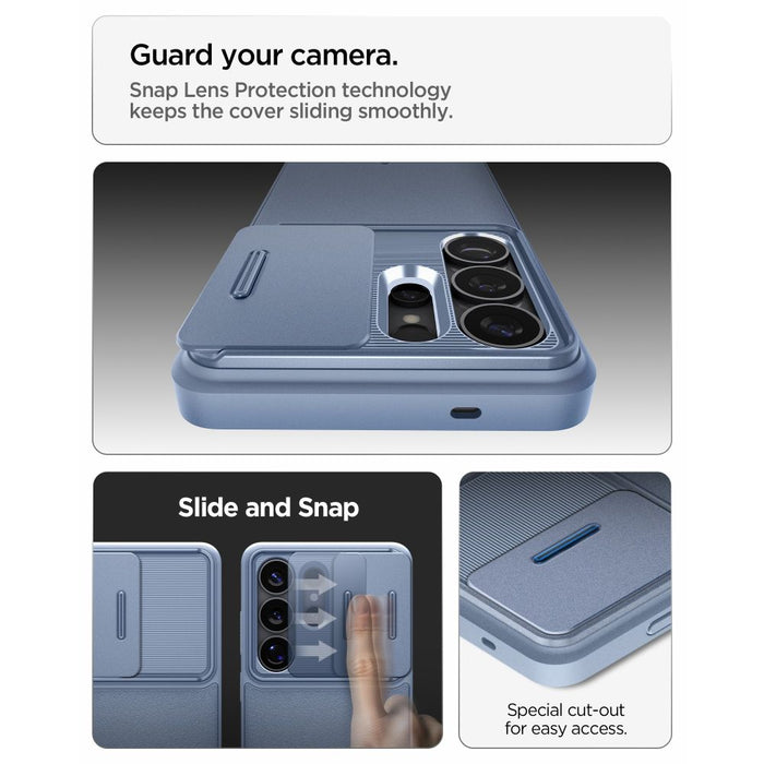 Spigen Optik Armor Case for Samsung Galaxy S26 Ultra - Blue