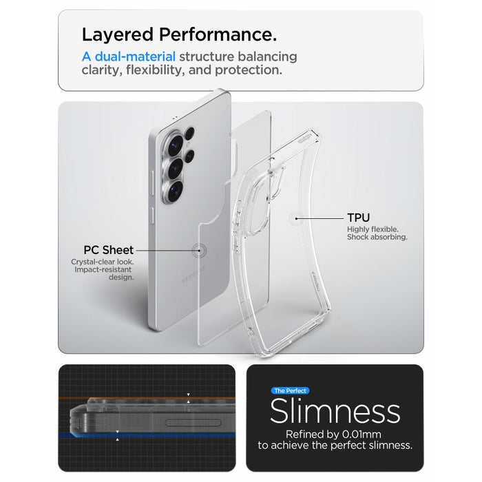 Spigen Ultra Hybrid Case for Samsung Galaxy S26 Ultra - Transparent