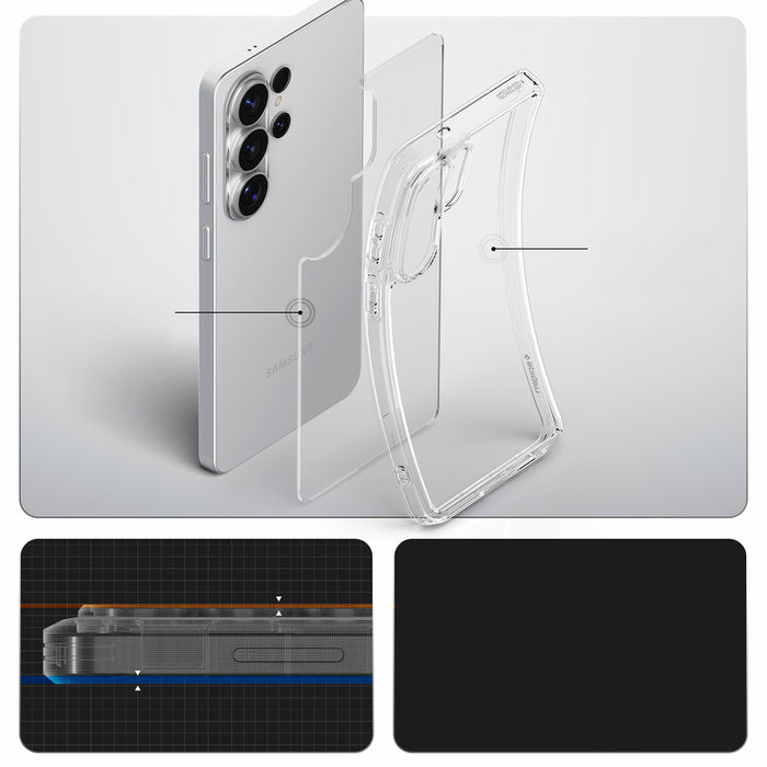Spigen Ultra Hybrid Case for Samsung Galaxy S26 Ultra - Transparent