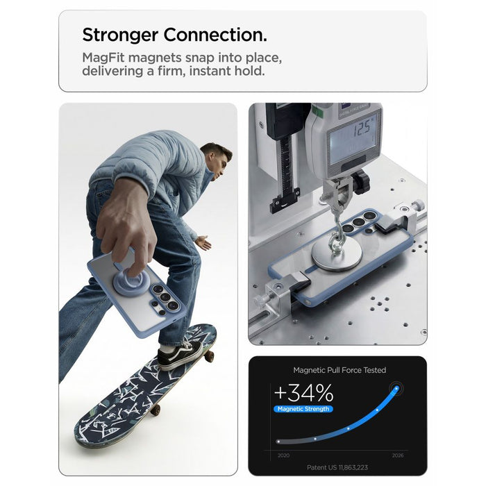 Spigen Ultra Hybrid Mag MagSafe Case for Samsung Galaxy S26 Ultra - Clear Blue