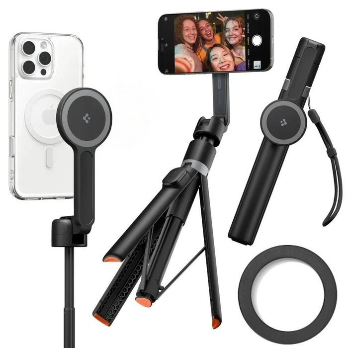 Spigen S581W MagSafe Bluetooth Selfie Stick and Tripod - Black