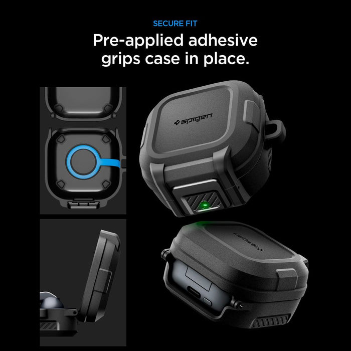 Spigen Lock Fit Case for Samsung Galaxy Buds 4 / 4 Pro - Matte Black