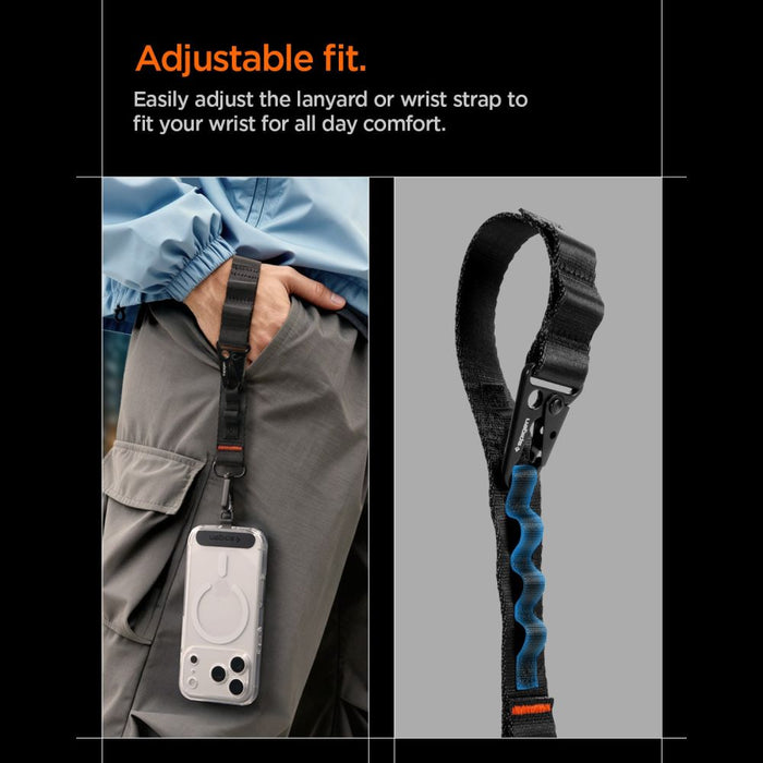 Spigen DA30M Stap Crossbody Phone Lanyard - Black