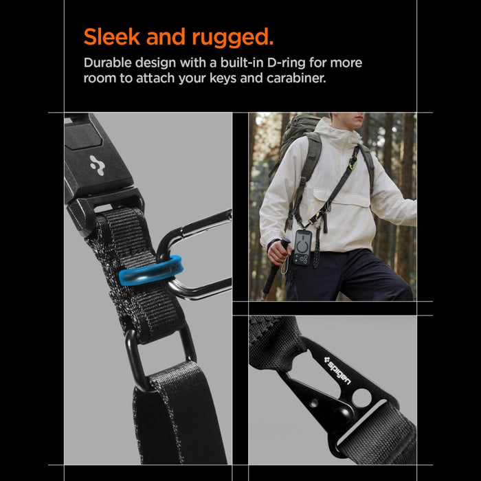 Spigen DA30M Stap Crossbody Phone Lanyard - Black
