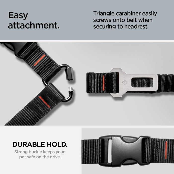 Spigen PS100 Universal Pet Seat Belt - Black