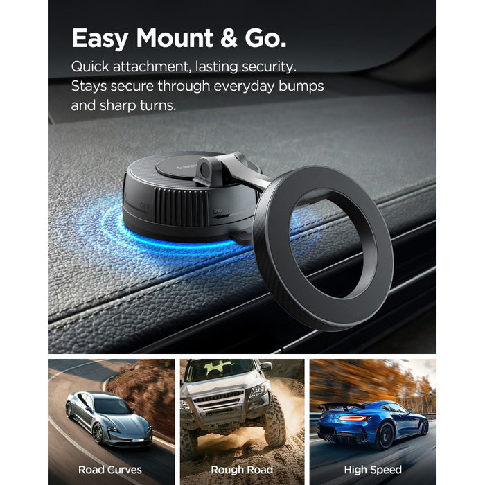 Spigen MFT36 MagSafe Car Holder for Dashboard/Windshield - Black