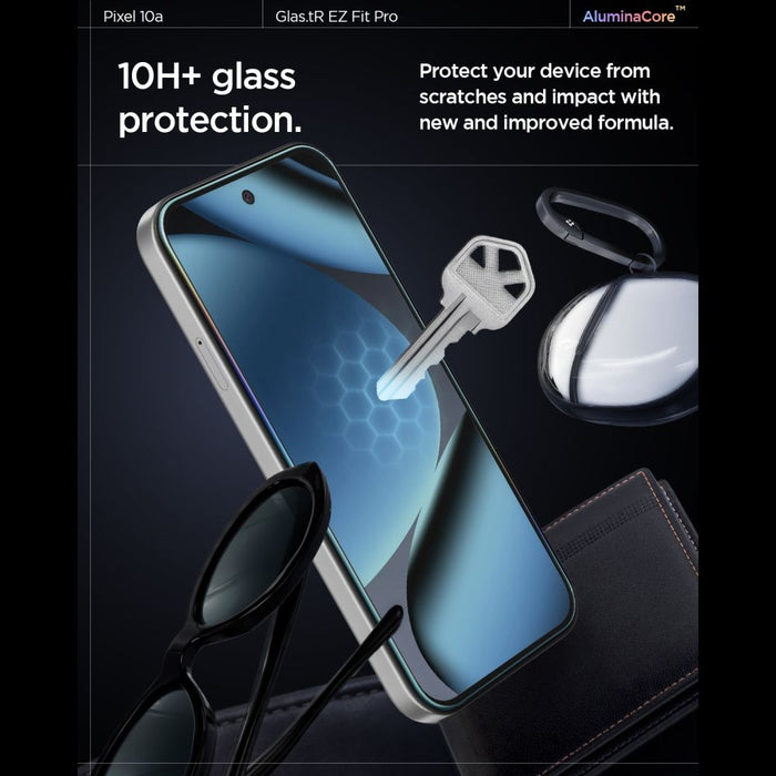 Spigen Glas.tR EZ Fit Pro 2-Pack Tempered Glass Screen Protector for Google Pixel 10A