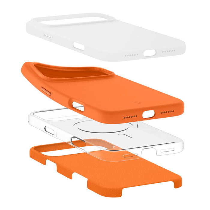 Spigen Silicone Fit Mag Case for iPhone 17 Pro - Orange