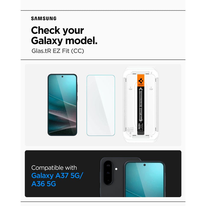 Spigen Glas.tR EZ Fit Tempered Glass for Samsung Galaxy A36 / A37 5G