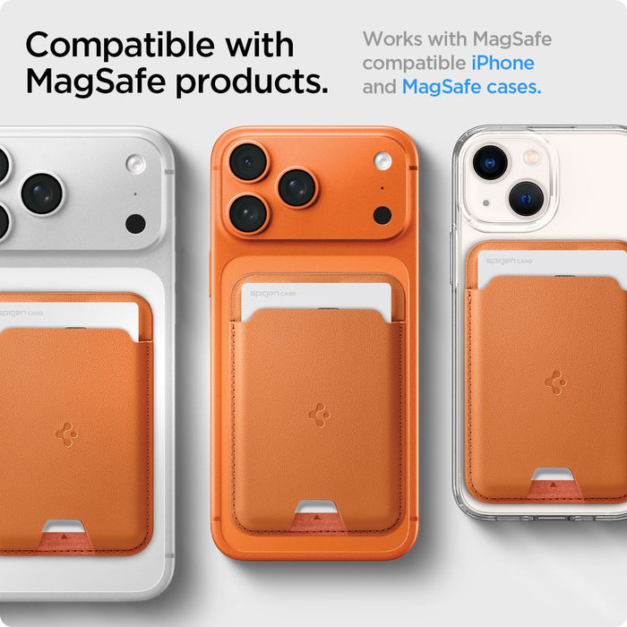 Spigen Valentinus MagSafe Magnetic Phone Wallet - Orange
