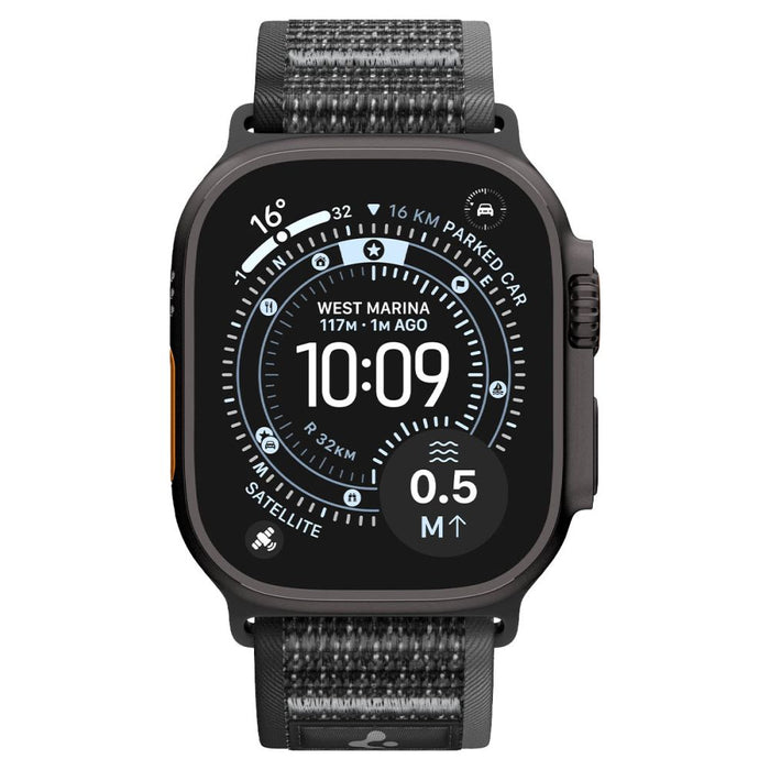 Spigen Athlex Air 2 Strap for Apple Watch 44/45/46/49mm - Black and Gray