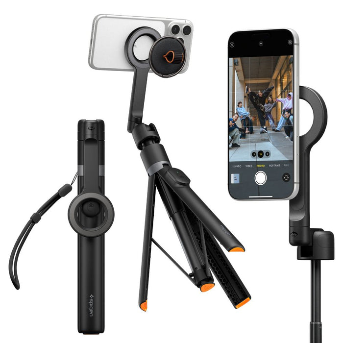 Spigen S582W Bluetooth Selfie Stick - Black