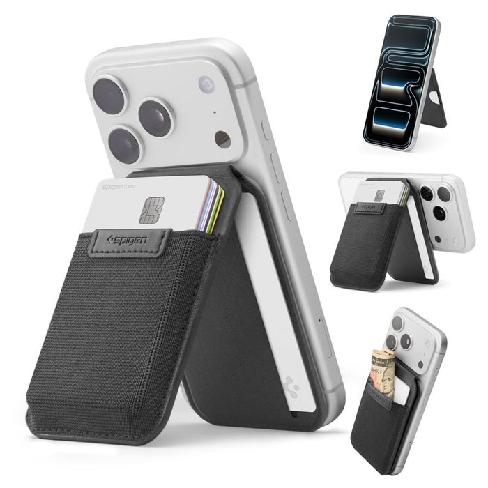Spigen Slim Fold S314-4 MagSafe Phone Wallet - Black