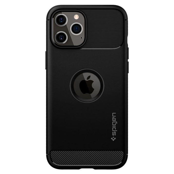Spigen Rugged Armor Case for iPhone 12 / iPhone 12 Pro - Matte Black