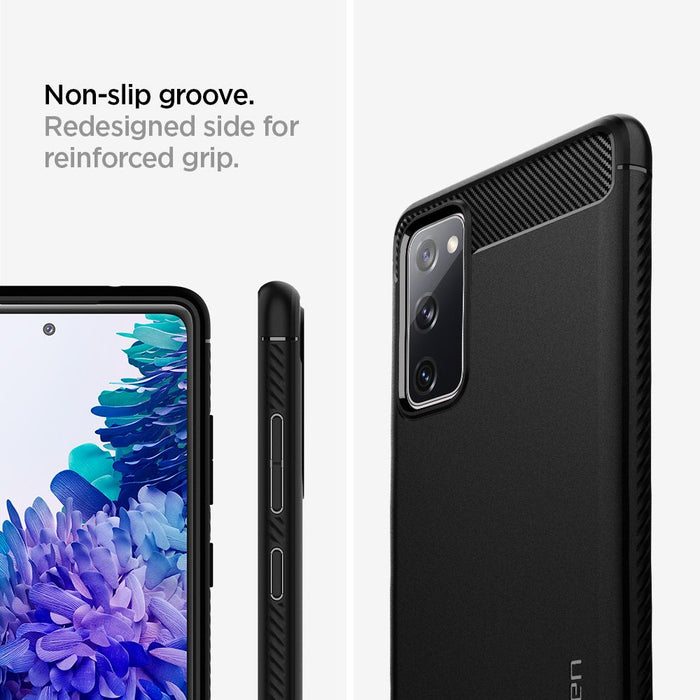 Spigen Rugged Armor Case for Samsung Galaxy S20 FE - Matte Black